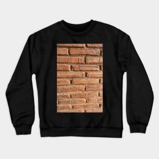 Vintage red brick wall texture background Crewneck Sweatshirt
